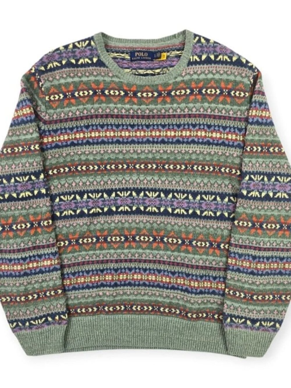 Polo Ralph Lauren Fair Isle Pattern Knitted Jumper Men’s Size L